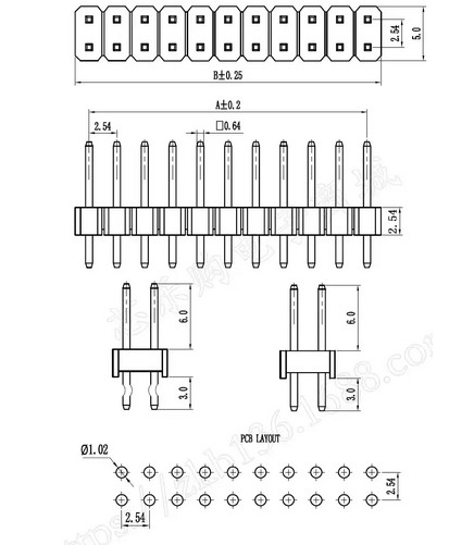 5pin排针规格特点是什么？